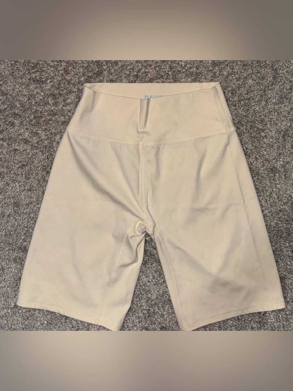 Davis Active Cream Biker Shorts - Size M/L